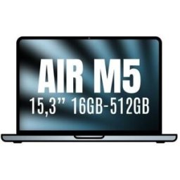 Apple Macbook Air 15,3"/ M5 10-Core CPU/ 16GB/ 512GB SSD/ 10-Core GPU/ Azul