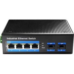 Switch de Rede 4 Portas Gigabit + 2 Portas SFP IG1004S2P (Preto) - CUDY
