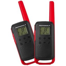Intercomunicadores Walkie Talkie PMR RADIO 16 Canais (Alcance até 8 Km) Vermelho - MOTOROLA TLKR-T62