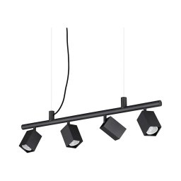 Ideal Lux - Lustre LED suspenso por cabo DYNAMITE 4xGU10/7W/230V CRI 90 preto