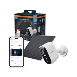 Osram - Câmara solar inteligente com sensor 2K SMART+ 5V 5200 mAh IP66 Wi-Fi