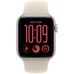 Apple Watch SE 3 GPS + Cellular 40mm Alumínio Starlight com Bracelete Desportiva Areia M/L