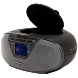 Boombox portátil Aiwa Bluetooth USB Rádio DAB+ FM CD