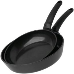 Fissler Ceratal Evo Comfort 113-001-02-100-0 Orbit Black, conjunto de frigideiras de 2 peças, 24 e 28 cm