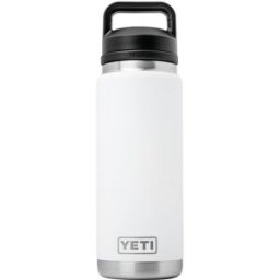 Yeti Rambler Bottle 26oz Chug Cap, White, garrafa térmica com bico, 769 ml
