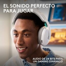 Auriculares Logitech G G325 LIGHTSPEED Wireless Bluetooth Gaming Microfone Branco