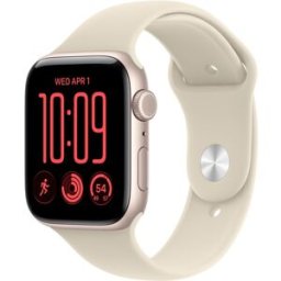 Apple WATCH SE 3 44MM GPS + CELLULAR ALUMÍNIO LUZ DAS ESTRELAS E DESPORTIVA AREIA M/L