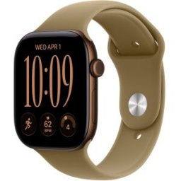 Apple WATCH S12 46MM GPS ALUMÍNIO BRONZE ESCURO E DESPORTIVA AZEITONA M/L
