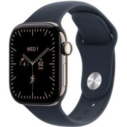 Apple WATCH S12 42MM GPS + CELLULAR TITANIO OURO RADIANTE E DESPORTIVA BORDÔ M/L