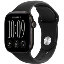 Apple WATCH S12 42MM GPS ALUMÍNIO PRETO E DESPORTIVA PRETO M/L