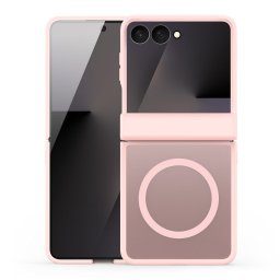 Capa Dux Ducis Yind para Samsung Galaxy Z Flip 8 | MagSafe – Rosa Claro