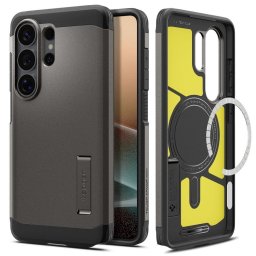Capa Spigen Tough Armor para Smartphone Samsung Galaxy S26 Ultra com Suporte – Preto