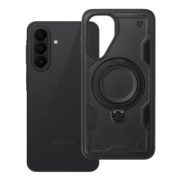 Capa Frost Armor para Samsung Galaxy A27 5G com Anel Suporte e Íman – Preto