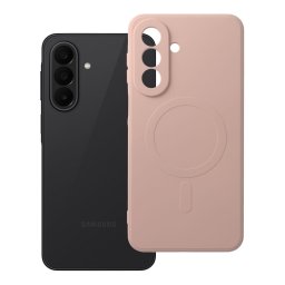 Capa de Silicone Mag Cover para Samsung Galaxy A27 5G com Proteção de Câmara | MagSafe – Rosa
