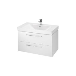 Cersanit S801-338-DSM - Móvel suspenso de casa de banho com lavatório LARA 80 cm, branco
