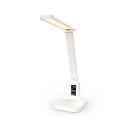 Nedis LTLRC10WT - Lâmpada LED recarregável com dimmer e display 7,5W/1200 mAh 3000/4000/5700K branca