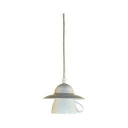Bohemia-Design - Candeeiro pendente em porcelana com fio 1xE27/60W/230V