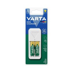 Varta 57656101451 - Carregador de pilhas recarregáveis 2x AA/AAA 2100 mAh 230V