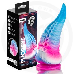 EPIC - PHORCYS DILDO COM TENTÁCULOS AZUIS TAMANHO GRANDE