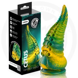 EPIC - DILDO COM TENTÁCULOS VERDES DE CETUS - TAMANHO GRANDE