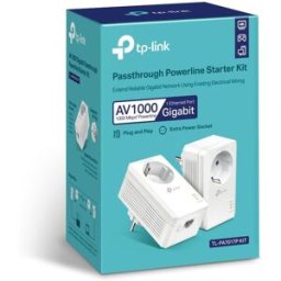 TP-Link TL-PA7017P KIT Powerline Gigabit com Tomada Incorporada