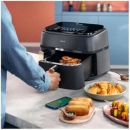 Air Fryer Philips Série 3000 NA352/00 Dupla Cesta 9L 2750W Grande Capacidade