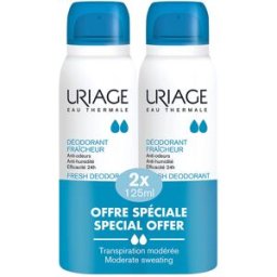 Uriage Fresh desodorante spray embalagem 2 x 125 ml