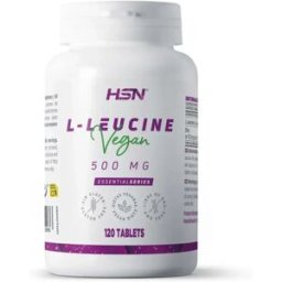 HSN L-leucina 500mg - 120 tabs - Pró-hormona do crescimento - Tabletas - 120 Serviços