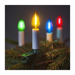 Cordão de luzes de Natal FELICIA FILAMENT 16xLED 13,5m multicolorido