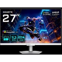MONITOR GIGABYTE 27" M27UP ICE,SS IPS,3840X2160 (UHD),0.155PP,1000:1,1MS,160HZ,2HDMI+1DP+4USB3.2+USB-C,ALTAVOCES (BLANCO) - 1405984