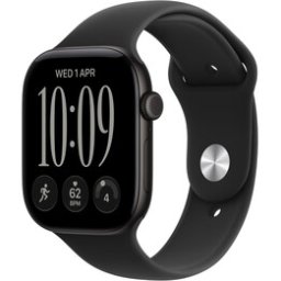 Apple Watch Ultra 4 (2026) 5G 49mm Black Titanium Case with Translucent Black Ocean Band Black
