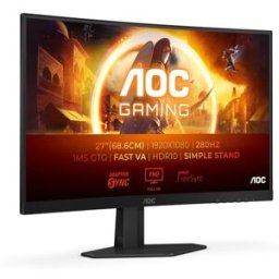 AOC MONITOR VA 27" 16:9 FHD CURVO 1MS 260HZ HDMI DP HAS C27G4Z2