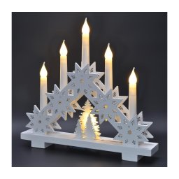 Solight 1v265 - Castiçal de Natal LED 5xLED/2xAA branco quente
