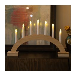 BRILAGI - LED castiçal de Natal 7xLED/2xAA bege/branco