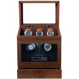 Holme & Hadfield The Winder Walnut, enrolador de relógios para 2 relógios