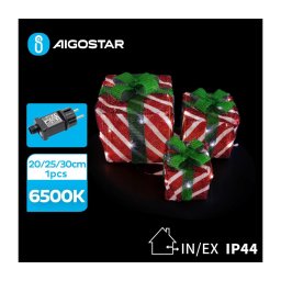 Aigostar- LED Decoração de Natal para exterior 3,6W/31/230V 6500K 20/25/30cm IP44 presentes
