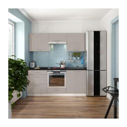 Móvel de cozinha CELESTE 180 cm lacado brilhante taupe