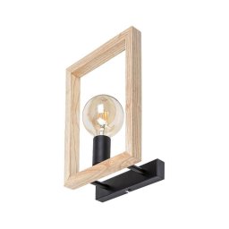 Rabalux 2289 - Iluminação de parede INDIGO 1xE27/40W/230V preto/faia