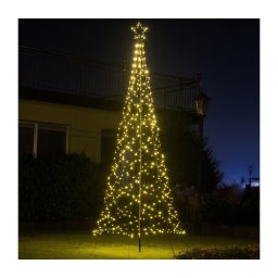 Árvore de Natal LED para exterior 480xLED/230V 8 modos 3,2 m IP44 branco quente