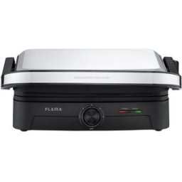 Flama Grelhador Elétrico de Placas 4522FL Heat Pro 2000W - Preto Inox
