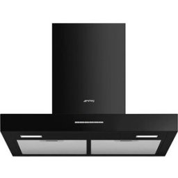 SMEG Exaustor de Parede KBT600BL 60 cm 820 m³/h 64 dB A - Preto