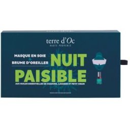 Nature & Decouvertes Coffret Terre d'Oc Máscara de Seda para Olhos e Spray para Almofada 35ml - Nature & Découvertes
