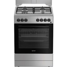 Indesit Fogão a Gás Natural com Forno Elétrico I6G3PMS 85x60x60 cm 4 Bocas A Inox