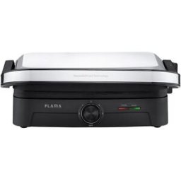 Flama Grelhador Elétrico de Placas 4422FL Heat Easy 1500W - Preto Inox