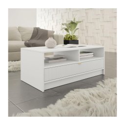 Mesa de centro TIRENO 100x40 cm branca