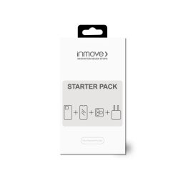 Starter Pack INMOVE Iphone 18 Pro Max (Capa + Pelicula + Carregador 30W + Proteção Camara)