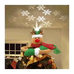 Aigostar - Projetor de Natal de flocos de neve LED/5W/230V branco frio rena