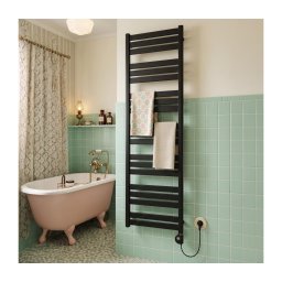 Vertaduro - Radiador de casa de banho com termóstato LUCY 800 W 177x50 cm preto