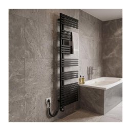 Vertaduro - Radiador de casa de banho com termostato MICHELLE 900W 177x50 cm preto