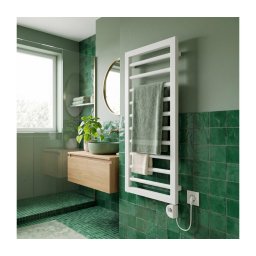 Vertaduro - Radiador para casa de banho ADEL com termóstato 400W 100x50 cm branco